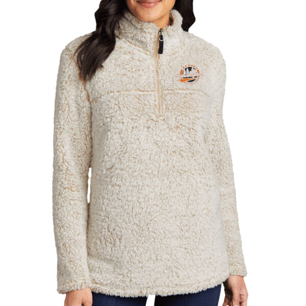 Port Authority Ladies Cozy 1/4 Zip Fleece - Embroidered Logo Thumbnail