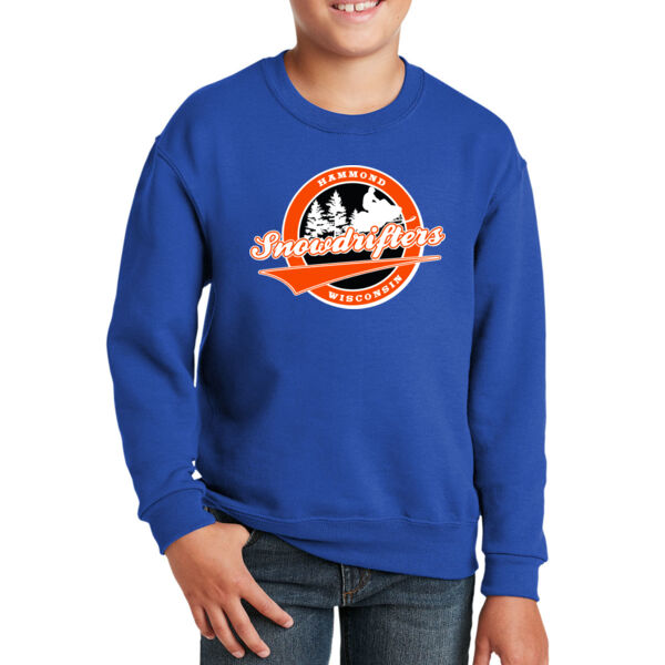 JERZEES - Youth NuBLend Crewneck Sweatshirt - Printed Logo Thumbnail